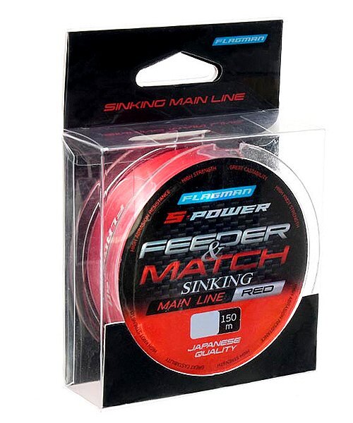 Леска Flagman S-Power Feeder/Match Sinking Main Line 150 м 0,185 мм