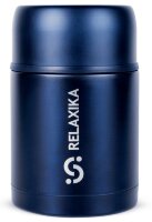 Термос для еды Relaxika 301 (0,7 литра), тёмно-синий