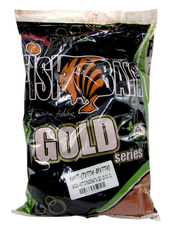 Прикормка FishBait  "Gold" 1кг Карп Тутти-Фрутти
