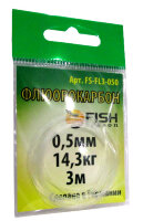 Поводковый материал Fish Season Флюорокарбон 0,50мм 14,3кг (3м)