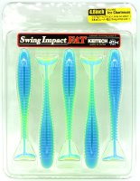 Силиконовая приманка Keitech Swing Impact Fat 4.8" цвет PAL#03 Ice Charteuse