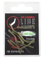Лентяйка для крючков больших размеров 2-4-6 "Volzhanka Line Aligner-A " цвет Trasn Green (10шт/уп)