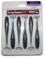 Силиконовая приманка Keitech Swing Impact Fat 4,3" цвет 431 Silver Shiner 6 шт.