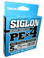 Плетёный шнур Sunline Siglon PEx4 150 м #0.3/5Lb (Dark Green) 