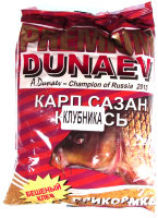 Прикормка Dunaev-Premium 1 кг Карп-Сазан Клубника