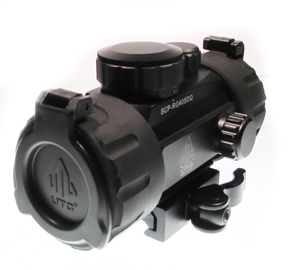 Коллиматор Leapers UTG 1x30 Compact, закрытый на weaver,  подсв. точка зел./красн. SCP-RG40SDQ